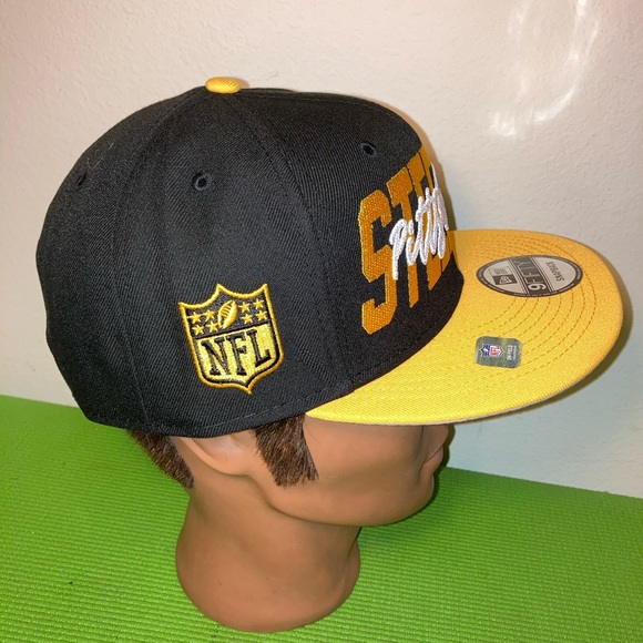 NEW Pittsburgh Steelers New Era  NFL Draft 9FIFTY Snapback Adjustable Hat Black - Picture 5 of 8